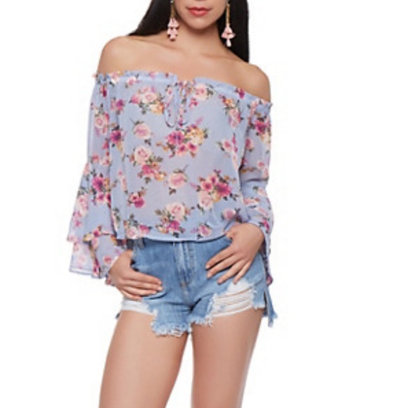 boho floral top - Picture 3 of 4